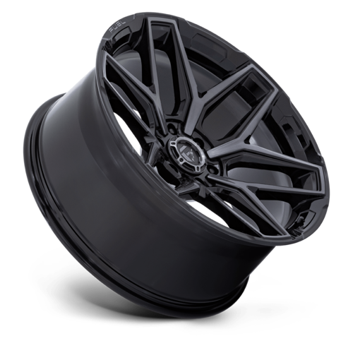 Fuel 1PC FLUX 20x9 Gloss Black Brushed Face Wheel with Gray Tint, 6x139.7 Bolt Pattern, +1 Offset