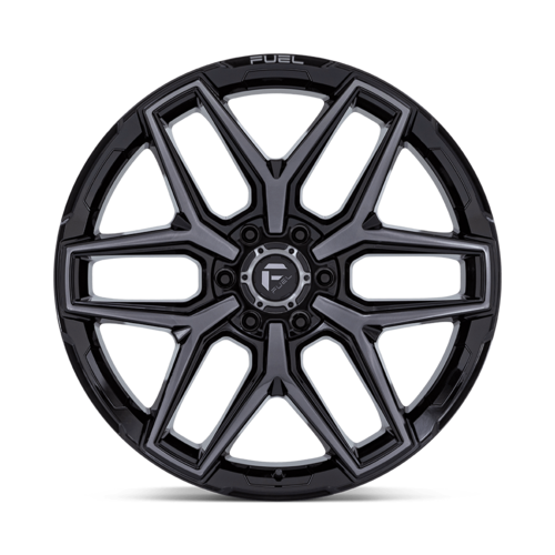 Fuel 1PC FLUX 17x9 Wheel - Gloss Black Brush Finish for 6x135 Bolt Pattern with +1 Offset