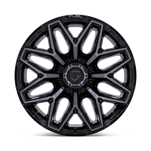 Fuel 1PC Flux 20x9 Wheel with Gloss Black Brushed Finish and 8x165.1 Bolt Pattern
