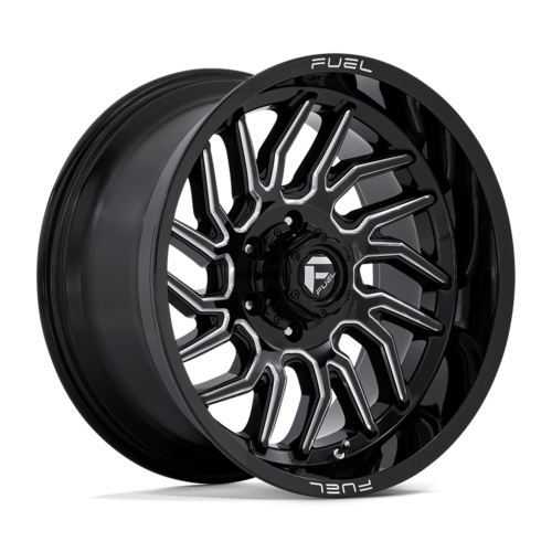 Fuel 1PC D807 Hurricane 20x10 Gloss Black Milled Wheel with -18 Offset and 6x139.7 Bolt Pattern