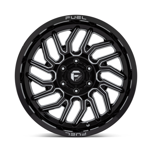 Fuel 1PC D807 Hurricane 20x10 Inch Gloss Black Milled Wheel with -18 Offset and 6x135 Bolt Pattern