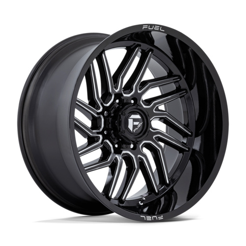Fuel 1PC D807 Hurricane 24x12 Gloss Black Milled Off-Road Wheel with -44 Offset