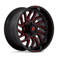 Fuel 1PC D808 Hurricane 20x10 Gloss Black Milled with Red Tint Wheel