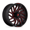 Fuel 1PC D808 Hurricane 20x9 Gloss Black Milled with Red Tint Wheel