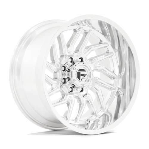 Fuel 1PC D809 Hurricane 22x12 Polished Milled Wheel with -44 Offset and 8x165.1 Bolt Pattern