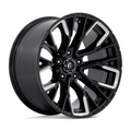 Fuel 1PC D849 REBAR 20x10 Inch Gloss Black Milled Wheel with -18 Offset and 5x139.7 Bolt Pattern