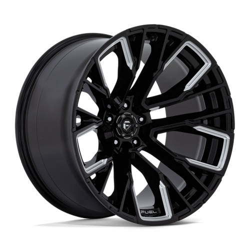 Fuel 1PC D849 Rebar 22x12 Wheel in Gloss Black Milled - 5x139.7 Bolt Pattern, -44 Offset