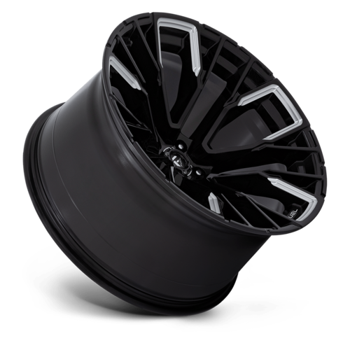 Fuel 1PC D849 Rebar 22x12 Wheel in Gloss Black Milled - 5x139.7 Bolt Pattern, -44 Offset