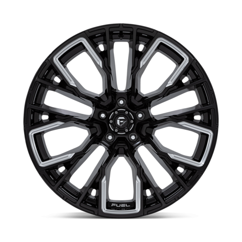 Fuel 1PC D849 Rebar 22x12 Wheel in Gloss Black Milled - 5x139.7 Bolt Pattern, -44 Offset