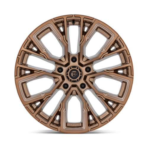 Fuel 1PC D850 REBAR 20x10 Bronze Plated Wheel with 5x127 Bolt Pattern and -18 Offset