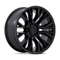 Fuel 1PC D847 REBAR 20x9 Blackout Wheel with 6x139.7 Bolt Pattern and +1 Offset