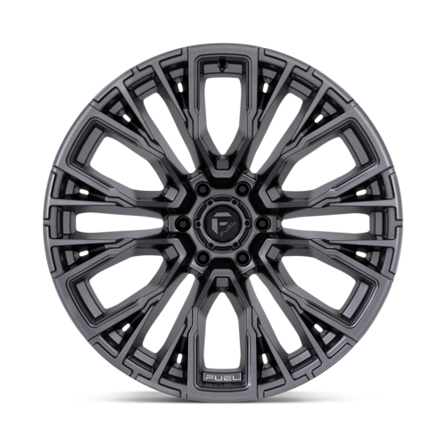 Fuel 1PC D848 Rebar 22x12 Matte Gunmetal Wheel with 6x139.7 Bolt Pattern and -44 Offset