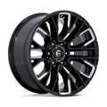 Fuel 1PC D849 Rebar 20x9 Inch Gloss Black Milled Alloy Wheel with 6x139.7 Bolt Pattern and 106.10mm Center Bore