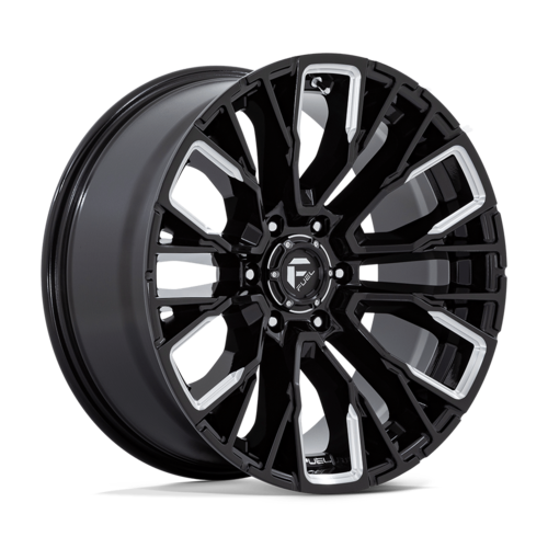 Fuel 1PC D849 Rebar 20x9 Inch Gloss Black Milled Wheel with 6x135 Bolt Pattern and 87.10 Center Bore