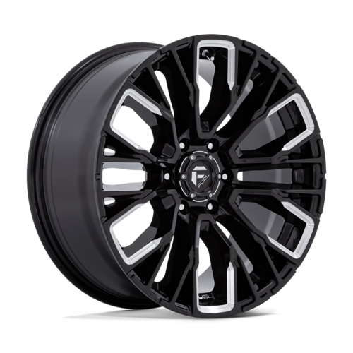 Fuel 1PC D849 Rebar 20x9 Inch Gloss Black Milled Wheel with 6x135 Bolt Pattern and 87.10mm Center Bore