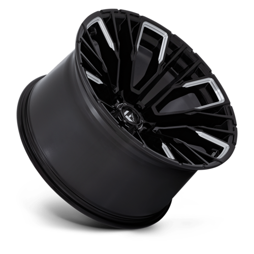 Fuel 1PC D849 REBAR 22x12 Gloss Black Milled Wheel with -44 Offset and 6x139.7 Bolt Pattern