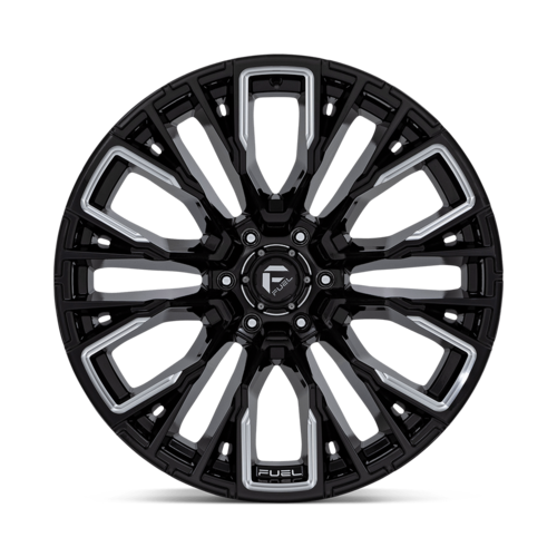 Fuel 1PC D849 REBAR 22x12 Gloss Black Milled Wheel with -44 Offset and 6x139.7 Bolt Pattern