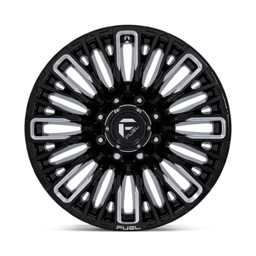 Fuel 1PC D849 REBAR 20x10 Inch Gloss Black Milled Aluminum Wheel with -18 Offset and 8x180 Bolt Pattern