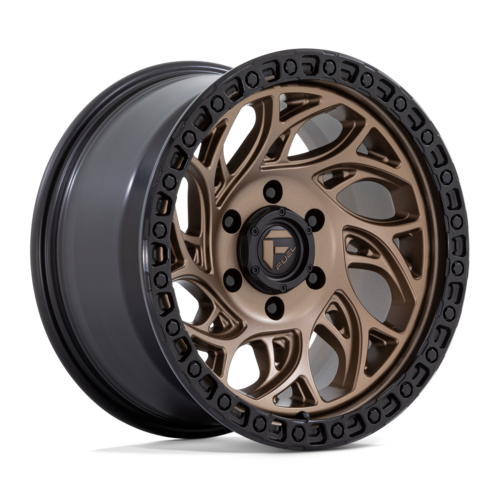 Fuel 1PC D841 Runner OR 17x9 Bronze with Black Ring Wheel with -12 Offset, 5x127 Bolt Pattern