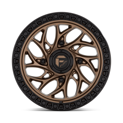 Fuel UTV D777 Runner UTV 15x7 Bronze with Black Ring Wheel