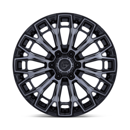 Fuel 1PC FC882 TRAX 17x9 Inch Gloss Black Machined Face Dark Tinted Clear Wheel