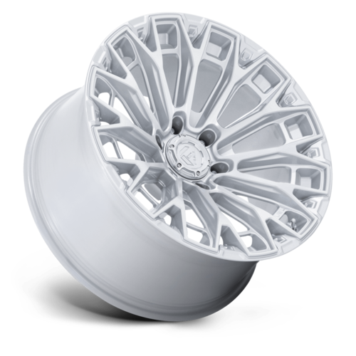 Fuel 1PC FC882 TRAX 20x9 Inch Gloss Silver Machined Face Wheel with 6x139.7 Bolt Pattern and +1 Offset