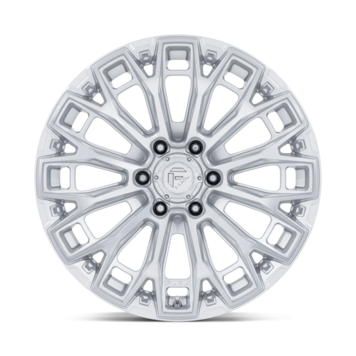 Fuel 1PC FC882 TRAX 20x10 Inch Silver Machined Face Off-Road Wheel with 6x135 Bolt Pattern and -18 Offset