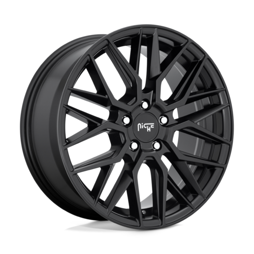 Niche 1PC M190 Gamma 18x8 Matte Black Wheel with 5x112 Bolt Pattern and 66.56 Center Bore
