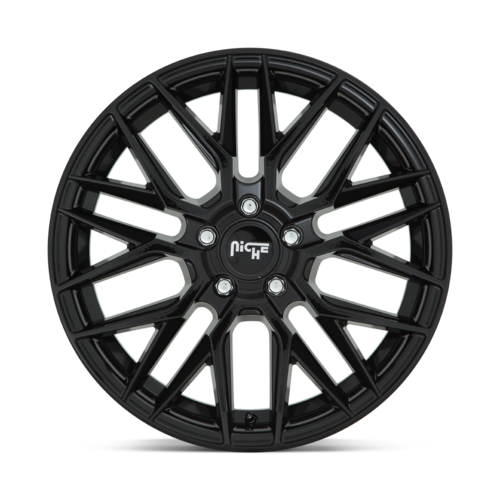 Niche 1PC M224 Gamma 18x8 Gloss Black Wheel with 5x112 Bolt Pattern and 66.56mm Center Bore