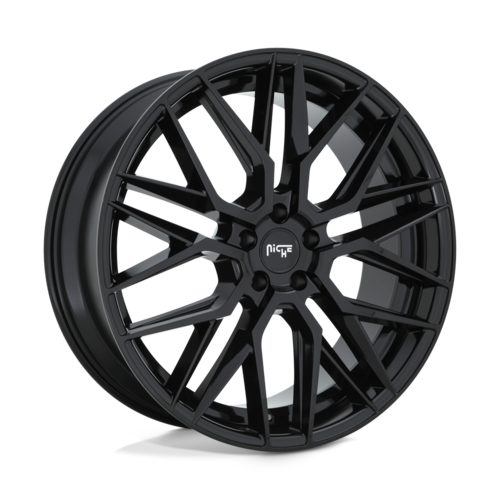 Niche 1PC M224 Gamma 19x9.5 Gloss Black Wheel with 5x112 Bolt Pattern and 66.56mm Center Bore