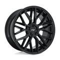 Niche 1PC M224 Gamma 22x10.5 Inch Gloss Black Wheel with 5x127 Bolt Pattern and +35 Offset