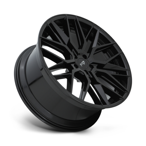Niche 1PC M224 Gamma 22x9 Gloss Black Wheel with 5x127 Bolt Pattern and +35 Offset