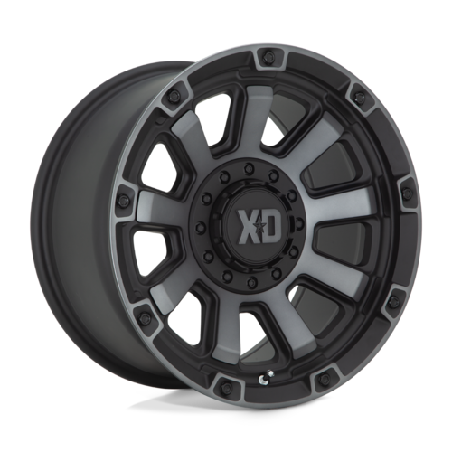 XD Gauntlet XD852 17x9 Satin Black Wheel with Gray Tint for 6x135/139.7 Bolt Pattern