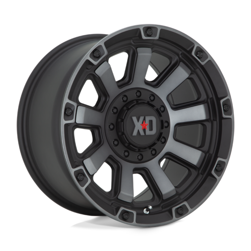 XD Gauntlet XD852 17x9 Satin Black Wheel with Gray Tint for 6x135/139.7 Bolt Pattern