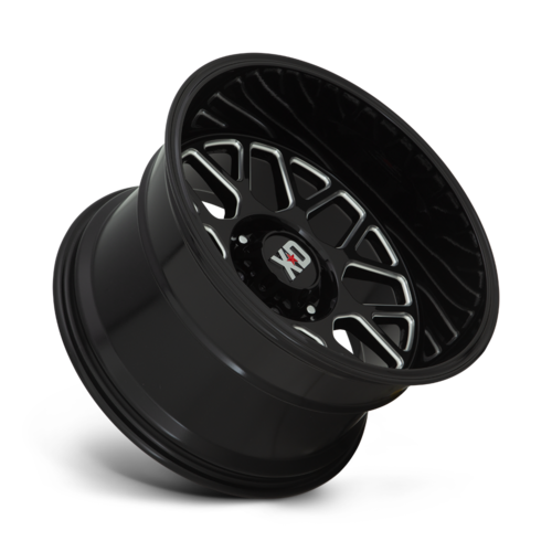 XD XD849 Grenade II 20x10 Inch Gloss Black Milled Wheel with -18mm Offset and 6x135 Bolt Pattern