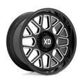 XD XD849 Grenade II 20x10 Inch Gloss Black Milled Off-Road Wheel