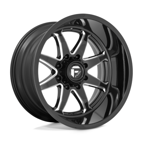 Fuel 1PC D749 Hammer 20x10 Inch Gloss Black Milled Wheel with 8x170 Bolt Pattern and -18mm Offset