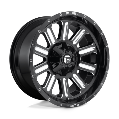 Fuel 1PC D620 Hardline 20x10 Gloss Black Milled Wheel with -18 Offset and 8x170 Bolt Pattern
