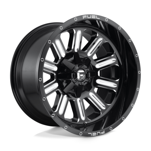Fuel 1PC D620 Hardline 20x10 Gloss Black Milled Wheel with -19 Offset and 6x135/6x139.7 Bolt Pattern