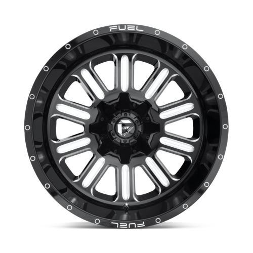Fuel 1PC D620 Hardline 20x10 Gloss Black Milled Wheel with -18 Offset and 8x170 Bolt Pattern
