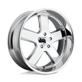 US Mag 1PC U116 HUSTLER 22x9 Chrome Wheel with 5x127 Bolt Pattern and 78.10mm Center Bore