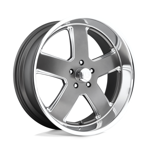 US Mag 1PC U118 Hustler 20x8 Matte Gunmetal Wheel with 5x120.65 Bolt Pattern