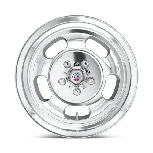 US Mag 1PC INDY 15x9 High Luster Polished Wheel with 5x120.65 Bolt Pattern and 72.56 Center Bore