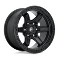 Fuel 1PC KICKER 17x9 Matte Black Wheel with -12 Offset and 6x139.7 Bolt Pattern