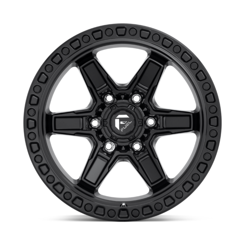 Fuel 1PC KICKER 17x9 Matte Black Wheel with -12 Offset and 6x139.7 Bolt Pattern