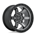 Fuel 1PC D698 Kicker 17x9 Matte Gunmetal Black Bead Ring Wheel with 6x139.7 Bolt Pattern and 106.10 Center Bore
