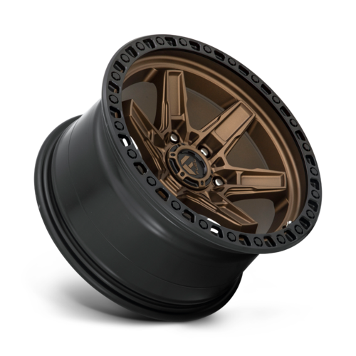 Fuel 1PC D699 Kicker 17x9 Matte Bronze Black Bead Ring Wheel with 6x139.7 Bolt Pattern and 106.10 Center Bore