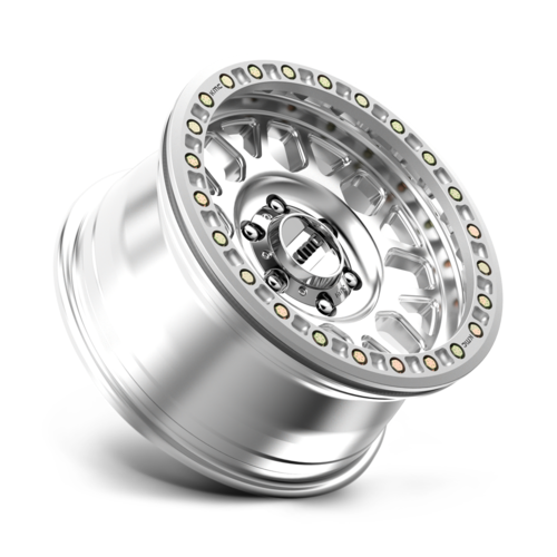 KMC KM234 Grenade Desert Beadlock 17x8.5 Wheel with 6x135 Bolt Pattern and Machined Finish