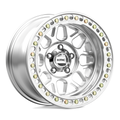 KMC KM235 Grenade Crawl Beadlock 18x9 Wheel with Machined Finish and 8x165.1 Bolt Pattern