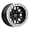 KMC KM235 Grenade Crawl Beadlock 17x9 Satin Black Wheel for 6x139.7 Bolt Pattern with -38 Offset and 108mm Center Bore